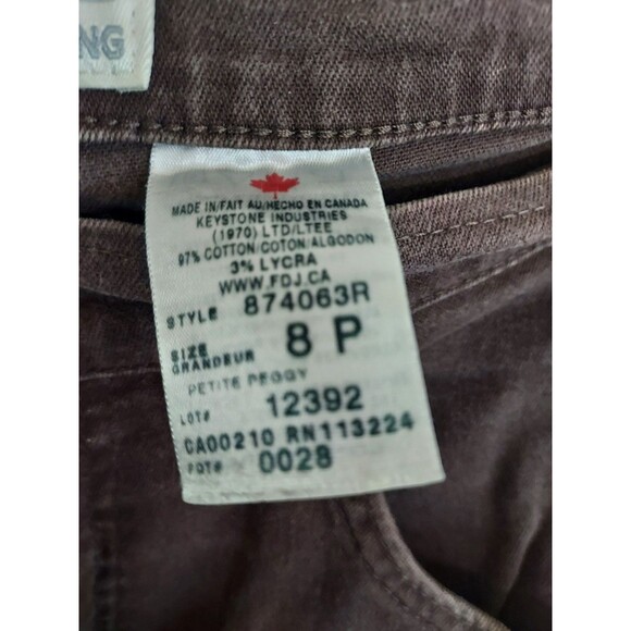 FDJ Women's Size 8P Brown Peggy Bootcut Jeans - Picture 4 of 7